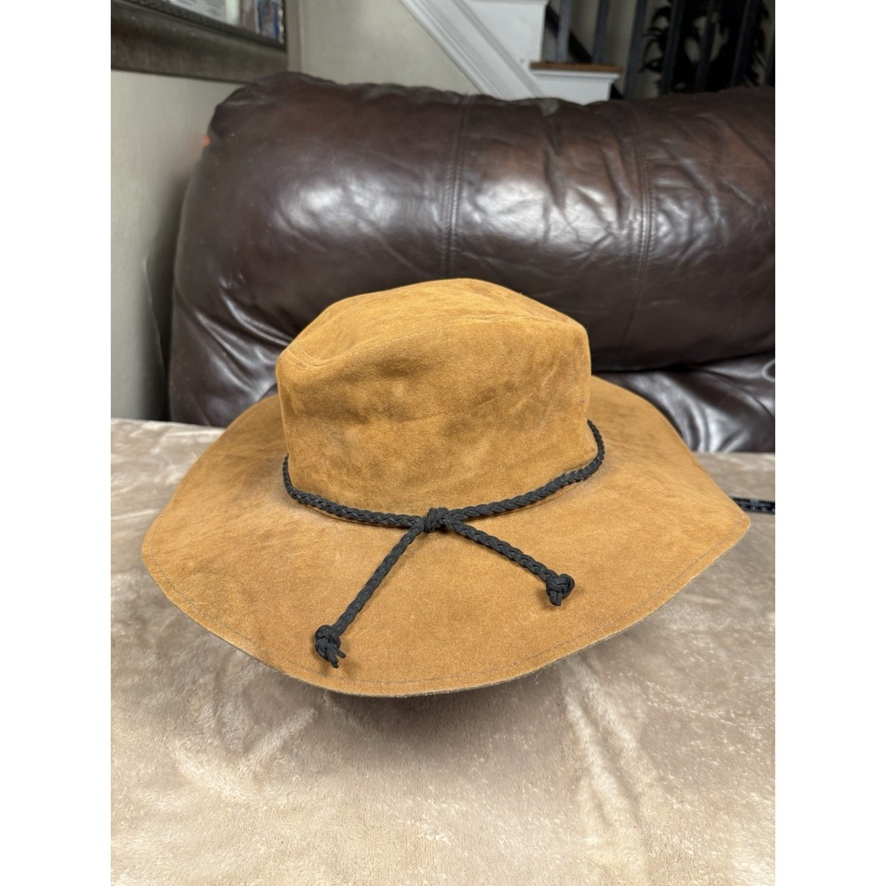 Altar'd State Brown Wide Brim Braided Cowboy Hat Western Women's One Size - Picture 4 of 13